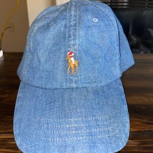 Denim Polo hat